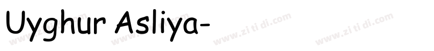 Uyghur Asliya字体转换